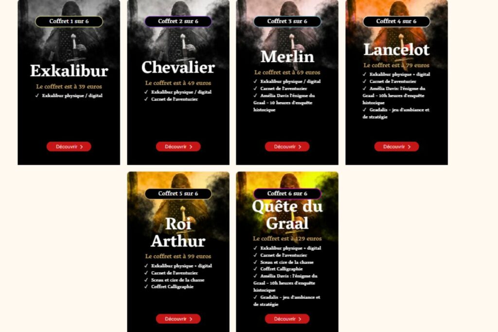 Exkalibur - Jeu (extrait du site Puy du Fou)