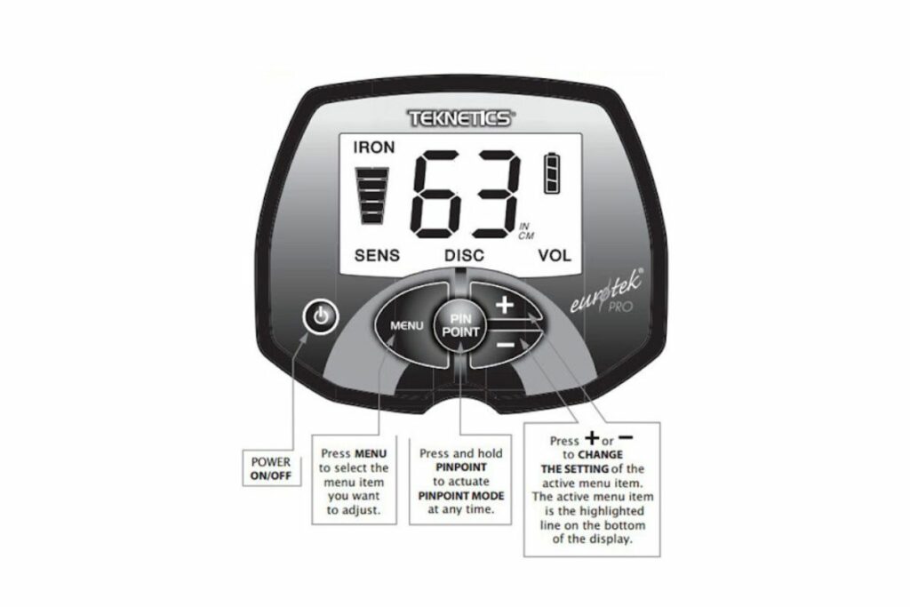 Detecteur de métaux teknetics eurotek pro