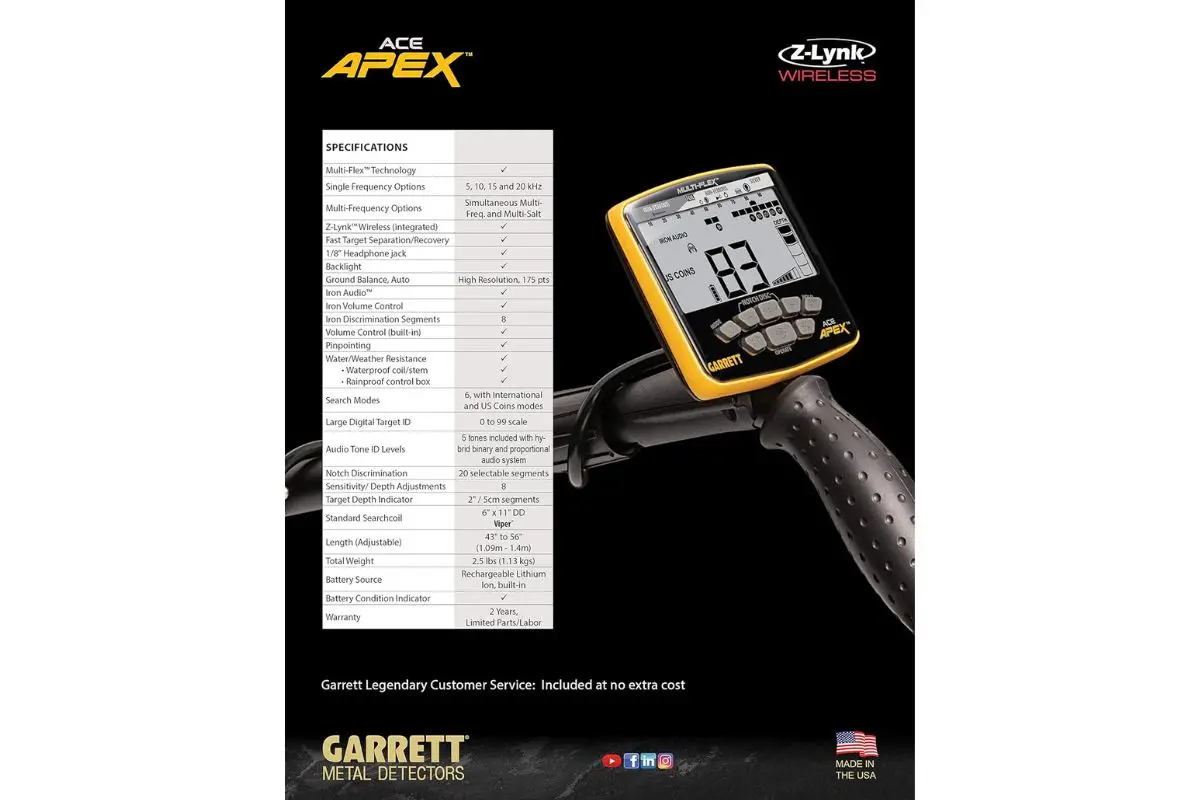 Garrett ace apex