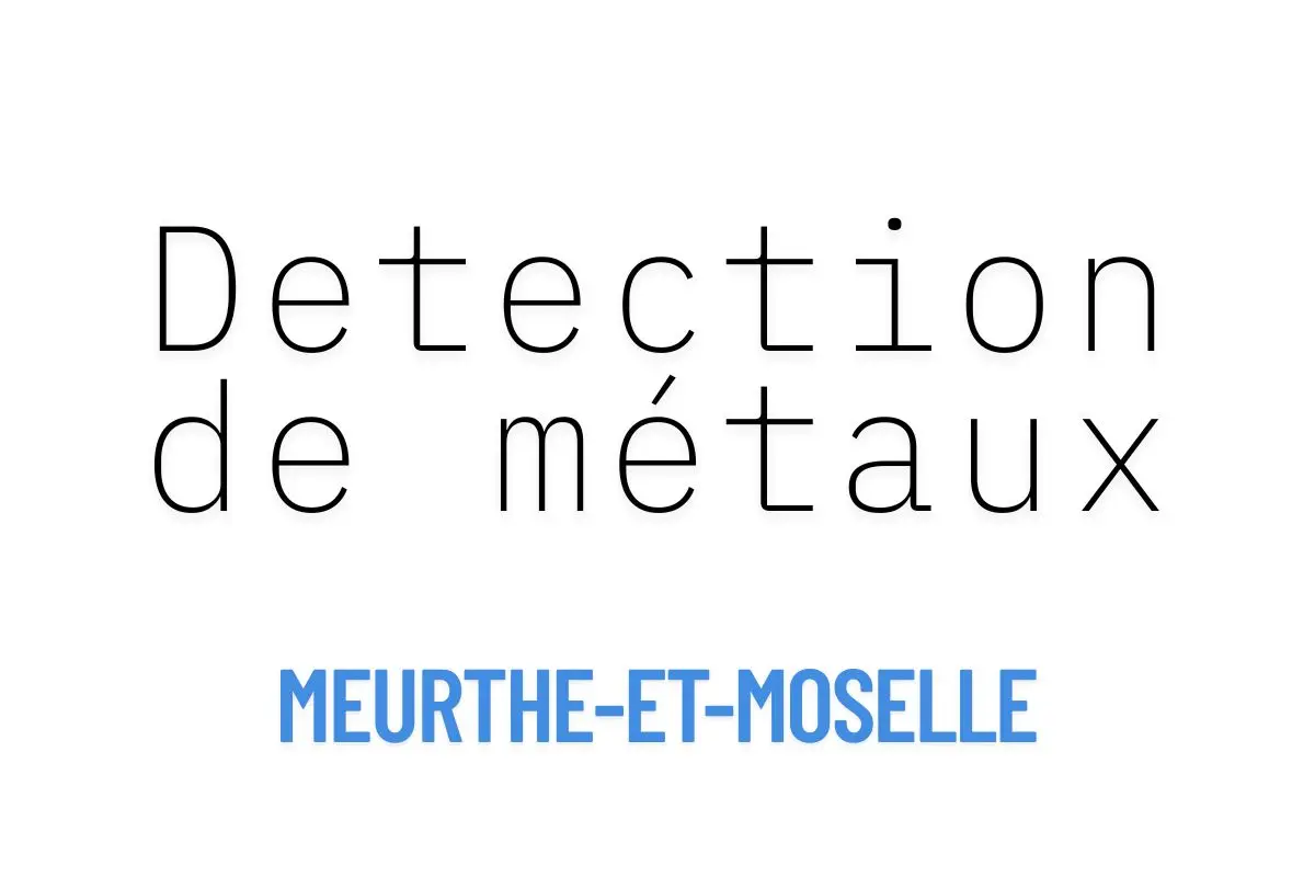 Détection de métaux meurthe et moselle