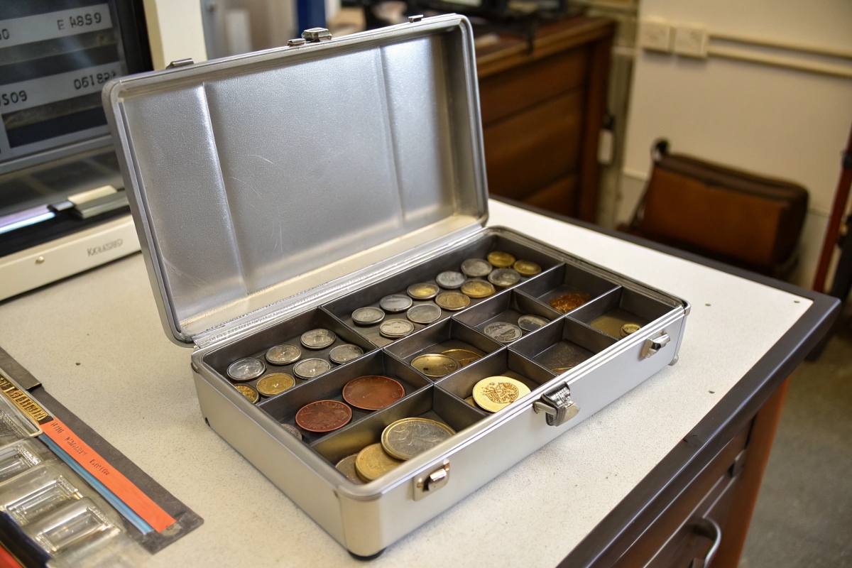 COINPAD Boîte De Rangement Professionnelle Pour Pièces Et Boutons Détectés - Protection Éponge Anti-Chocs