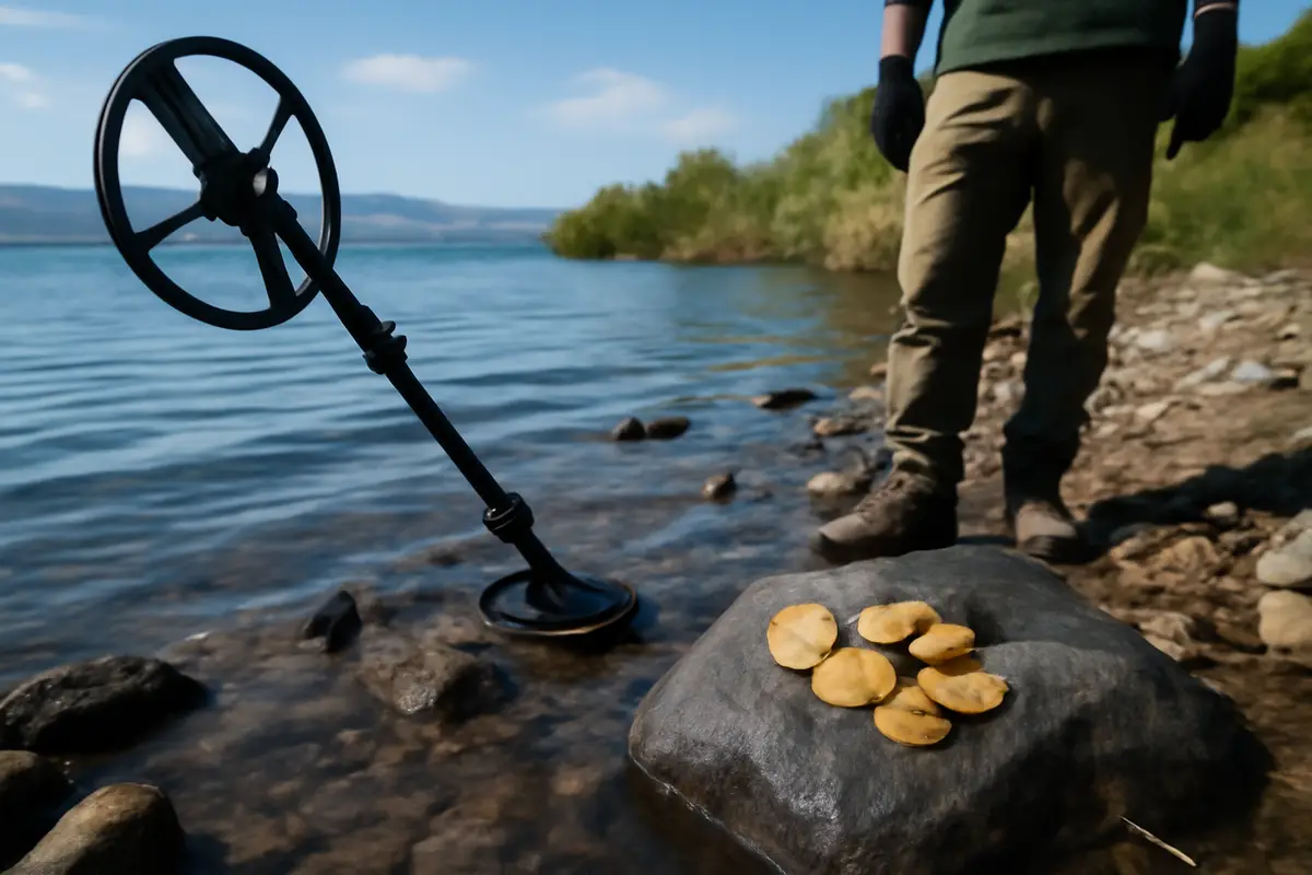 Une trouvaille XXL au détecteur de métaux au large du Lac de Tiberiade en Israël
