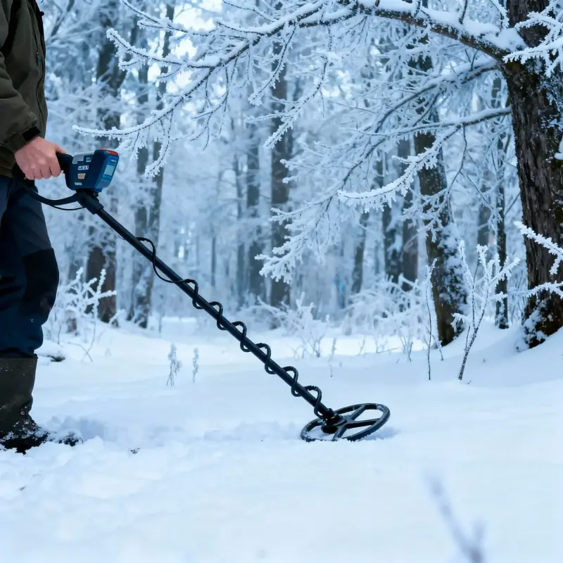 pratique détection de métaux hiver